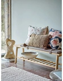 Sötétkék-bézs agyagkerámia szervírozó tál ø 39 cm Shama – Bloomingville