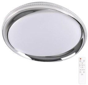 Polux Led Dimmelhető mennyezeti lámpa GLOSSY 2xLED/36W/230V IP44 + távirányító SA1357