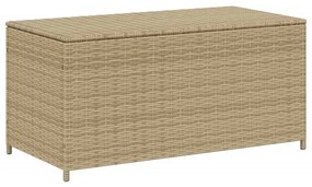 vegyes bézs polyrattan kerti tárolóláda 190 L