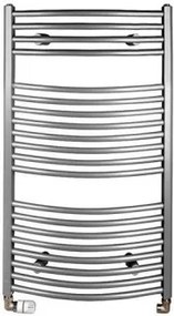 Aqualine Fürdőszobai radiátor, íves 970/450, 419 W, metálezüst (ILA94)