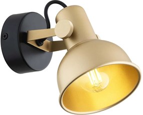 Argon Lenora oldalfali lámpa 1x7 W fekete-arany 8248