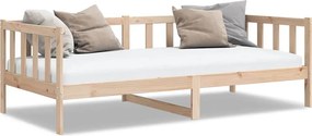 vidaXL tömör fenyőfa kanapéágy 90 x 200 cm