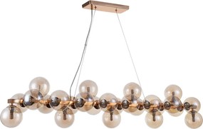 ITALUX PND5252A25GDCGN CABELLA Glamour Függesztett Lámpa Konyak, Arany G9 IP20