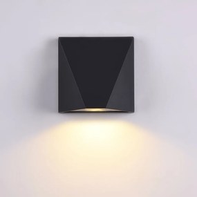 MAYTONI O577WL-L5B BEEKMAN Modern Kültéri Fali Lámpa Fekete LED IP54