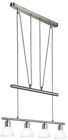 LED Csillár zsinóron MATTES 4xE14/4W/230V 3000K fényezett króm