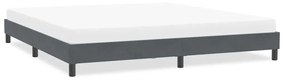 vidaXL sötétszürke bársony ágykeret matrac nélkül 200x210 cm