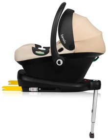 Lionelo - ASTRID SET i-Size 40-87 cm forgatható autósülés bázissal, homokbézs