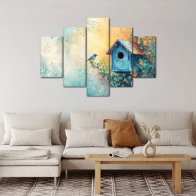 Kép - Madárház, akvarell (150x105 cm)