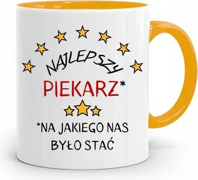 Sárga Bögre Péknek Legjobb Pék Ajándék fényképes nyomtatással