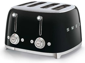 50-es évekbeli, Retro stílusú kenyérpirító, P4 fekete 2000W - SMEG