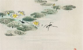 Divatos Flizelin Tapéta Ragasztóval Fali 3D Nyugodt víz 416x254 Ragasztó