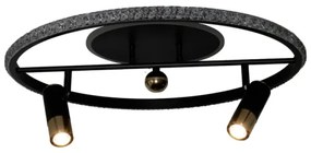 LED Dimmelhető mennyezeti lámpa LED/60W/230V 3000-6500K fekete + távirányítás