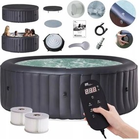 Spa Felfújható Medence Hidromasszázs Relaxáció Fűtött Vízzel RaIMBA Wifi 6os