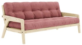 Rózsaszín kinyitható kanapé 190 cm Grab Clear – Karup Design