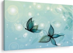 Kép - kék pillangók (90x60 cm)