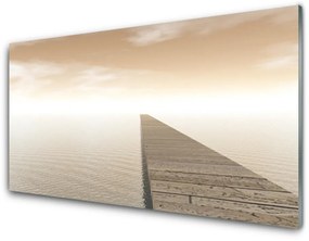 Modern üvegkép Sea Pier Architecture 100x50 cm 2 fogas