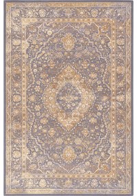 Szürke-bézs gyapjú szőnyeg 100x180 cm Zana – Agnella