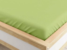 Mikroszálas gumis lepedő, pisztácia, 90 x 200 cm