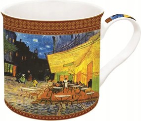 Porcelán Bögre Art Masterpiece Vincent Van Gogh Kávézó Terasz Éjszaka