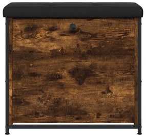 füstös tölgy színű cipőpad lehajtható fiókkal 62 x 32 x 56 cm