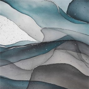 Fotótapéta Flizelin Dekoratív az irodába Színes hullámok 250x250 Ragasztó