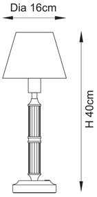 Endon 114846 - LED Dimmelhető Asztali lámpa tölthető MORTON LED/1,5W/5V réz/kék