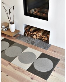 Szürke-krémszínű kültéri-beltéri szőnyeg 70x140 cm Otto Clay – Pappelina