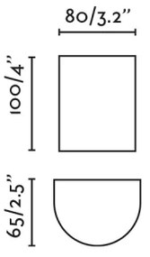 FARO 40524 - Fali lámpa SOLE 1xGU10/8W/230V szürke kerek