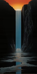 Poszter 50x100cm FĂ©ny vĂzesĂ©s