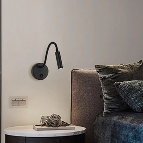 Brilagi - LED Dimmelhető flexibilis fali lámpa MAYA 1xG9/4W/230V fekete