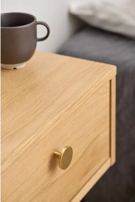 Világos natúr színű éjjeliszekrény tölgyfa dekorral Monfort – Actona