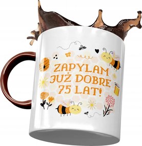 Bordó Bögre Születésnapra 75 75-es 75-ös Ajándék Nyomtatott Fotóval