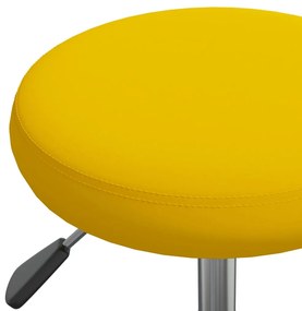 mustársárga bársony étkezőszék