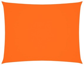 narancssárga téglalap alakú oxford-szövet napvitorla 3,5 x 5 m