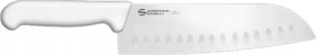 Santoku kés Ambrogio Sanelli Supra, granton penge, 18 cm, fehér