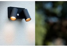 Lucide 09831/02/30 - Kültéri lámpa TAYLOR szenzorral 2xGU10/50W/230V IP54