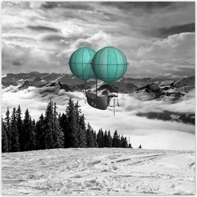 Poszterek 100x100 Menta léghajó