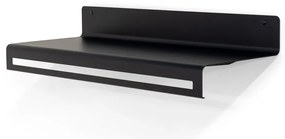 Fekete fém fali fogas polccal 78 cm Sway – Spinder Design