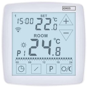 Vezeték nélküli digitális termosztát GoSmart 230V/16A Wi-FI Tuya