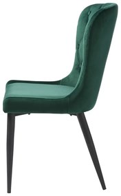 Zöld bársony étkezőszék Granby – Unique Furniture