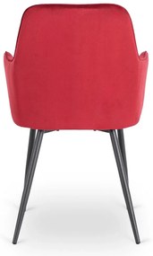 Elegáns Bordó Bársony Étkezőszék BRESSO