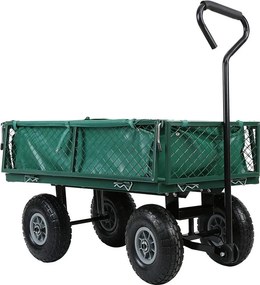 Fém kerti kézikocsi, 300 kg teherbírással