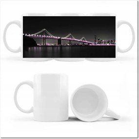 Fotó bögre híd Lila fények