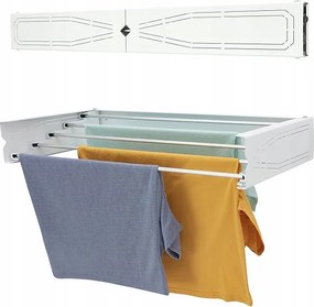 Fali ruhaszárító, összecsukható, kompakt, nagyon praktikus, fehér, 75 cm