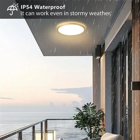 Brilagi - ULTRA SLIM LED fürdőszobai lámpatest LED/24W/230V átm. 42 cm arany IP54