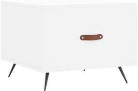 Fehér szerelt fa dohányzóasztal 50 x 50 x 40 cm