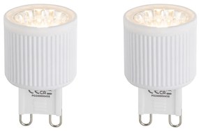 2 db G9 20 mm-es dimmelhető LED izzó szett 3W 300 lm 2700K