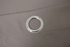 Függöny OXFORD 140x270 cm, szürkésbarna Felfüggesztés: Hullámos sínszalag