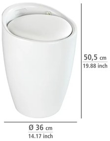 WENKO 24228100 - Hokedli CANDY 36x50,5 cm fehér/fekete