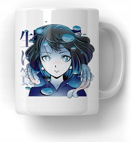 Anime lány bögre Anime bögre Ajándék